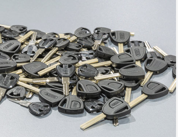 photo of large number of ABUS keys