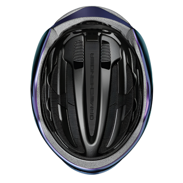 Load image into Gallery viewer, underside view of flip flop purple ABUS GameChanger 2.0 helmet #Color_flip flop purple
