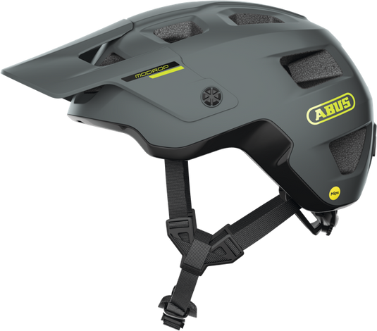 side view of the concrete grey MoDrop MIPS helmet.
