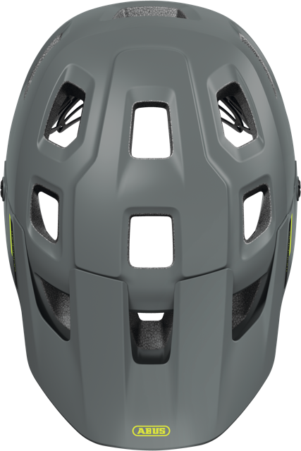 Load image into Gallery viewer, top view of the concrete grey MoDrop MIPS helmet.  #color_Concrete Grey
