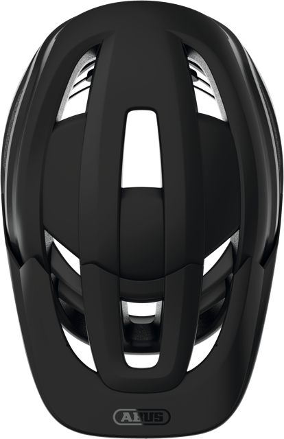 top view of velvet black ABUS CliffHanger MIPS Helmet