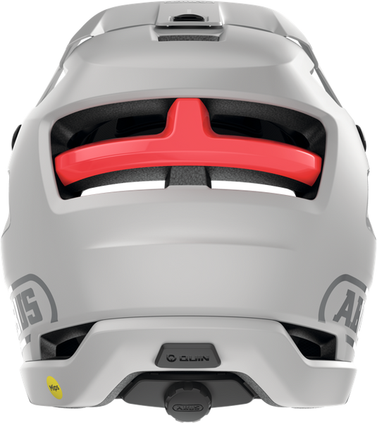 rear view of polar white ABUS AirDrop MIPS helmet