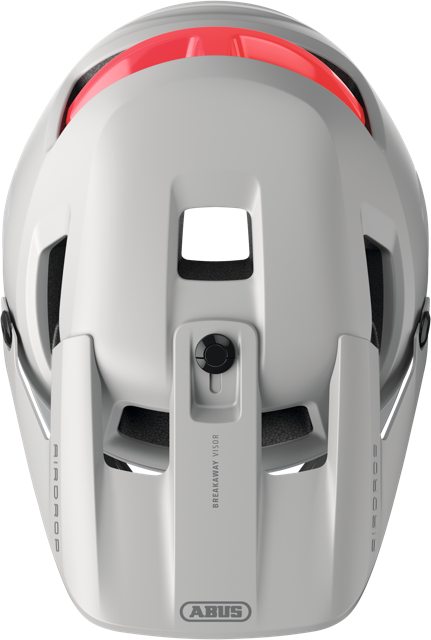 Load image into Gallery viewer, top view of polar white ABUS AirDrop MIPS helmet #color_polar white
