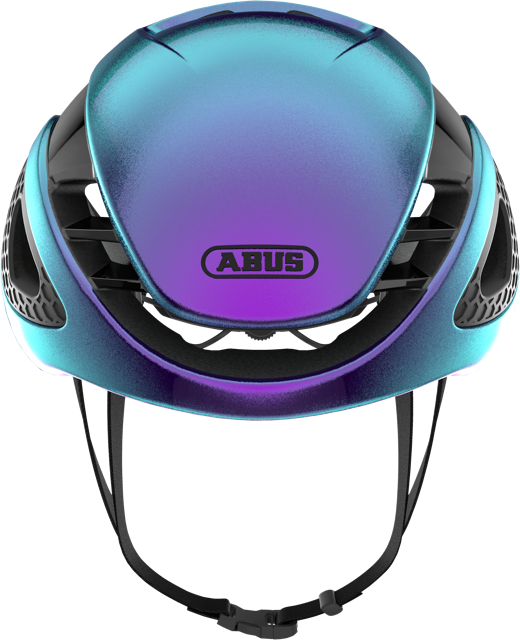 front view of flip flop purple GameChanger helmet