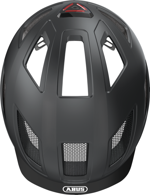 Load image into Gallery viewer, top view of velvet black ABUS Hyban 2.0 MIPS helmet #color_Velvet black
