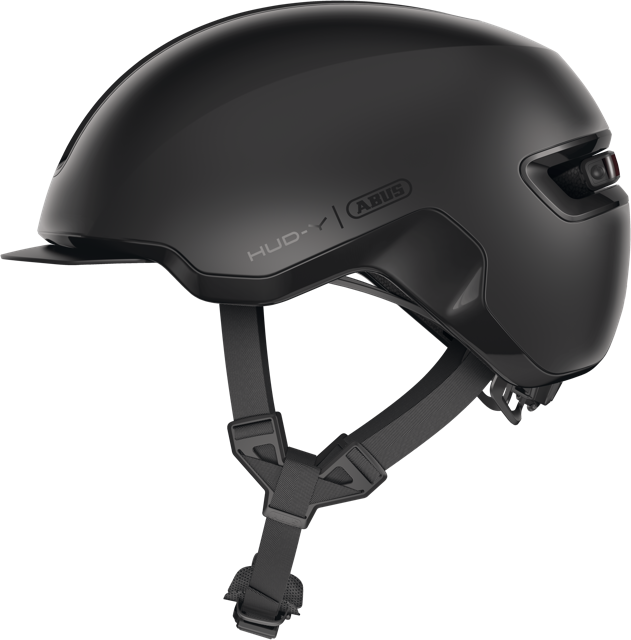 Load image into Gallery viewer, side view of velvet black HUD-Y helmet #color_velvet black

