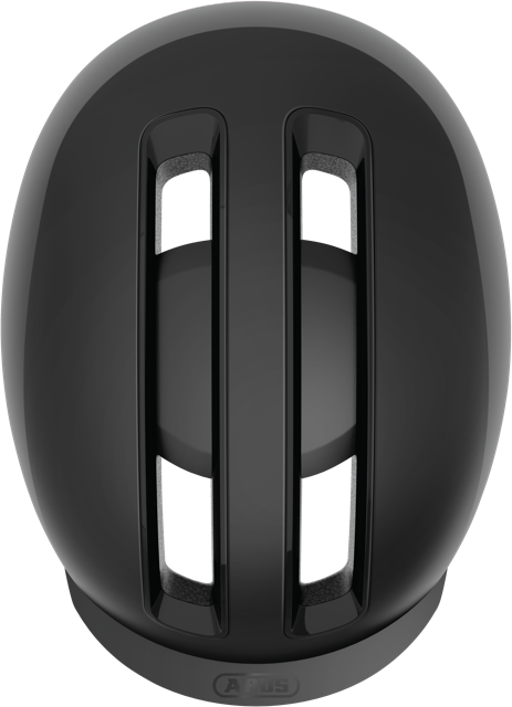 Load image into Gallery viewer, top view of velvet black HUD-Y helmet #color_velvet black
