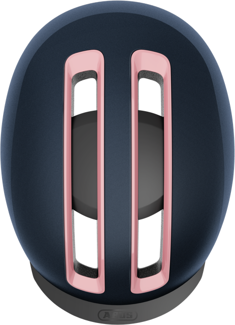 Load image into Gallery viewer, top view of midnight blue ABUS HUD-Y helmet #color_midnight blue
