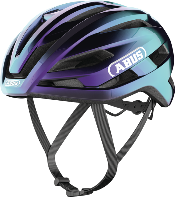 Load image into Gallery viewer, quarter view of flip flop purple ABUS StormChaser helmet #color_flip flop purple
