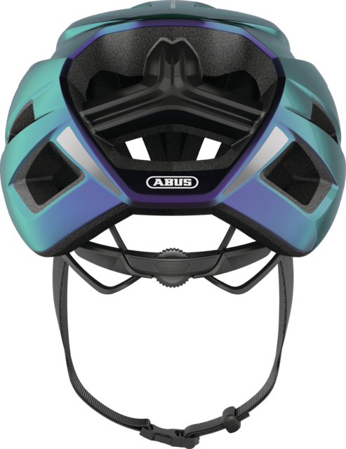 Load image into Gallery viewer, rear view of flip flop purple ABUS StormChaser helmet #color_flip flop purple
