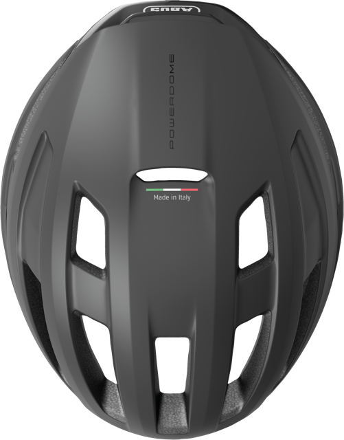 Load image into Gallery viewer, Top view of velvet black ABUS PowerDome MIPS helmet #color_velvet black
