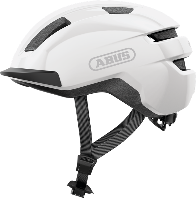 Load image into Gallery viewer, side view of shiny white ABUS PURL-Y helmet #color_shiny white
