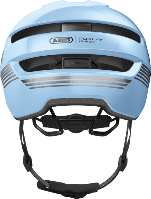 Load image into Gallery viewer, rear view of iced blue ABUS PURL_Y helmet #color_iced blue
