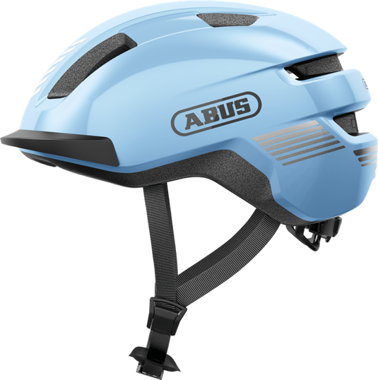 side view of iced blue ABUS PURL-Y helmet