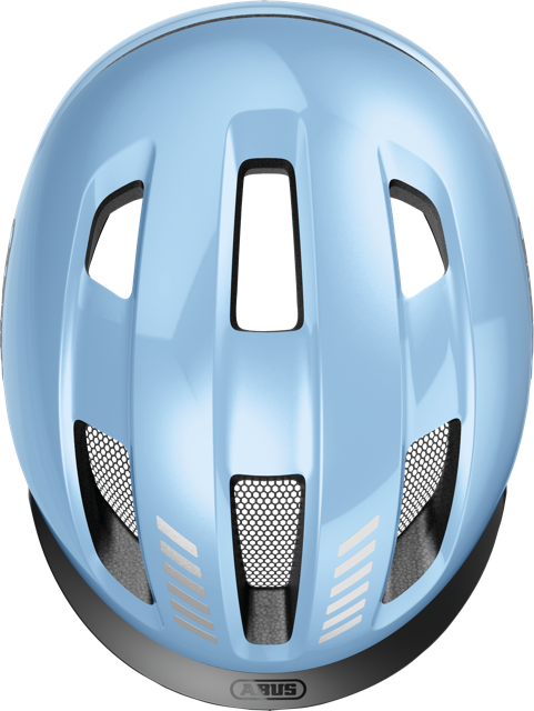 top view of iced blue ABUS PURL-Y helmet