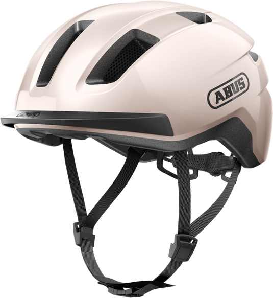 Quarter view of champagne gold ABUS PURL-Y helmet