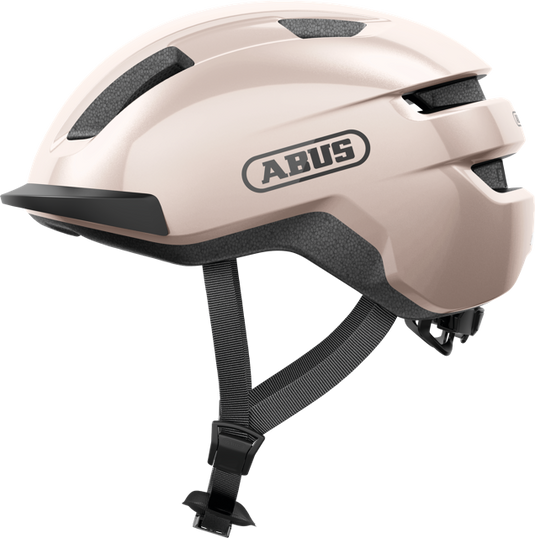 side view of champagne gold ABUS PURL-Y helmet