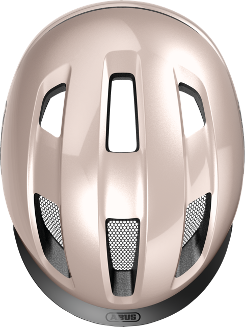 top view of champagne gold ABUS PURL-y helmet