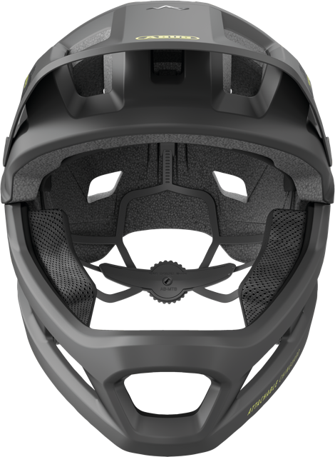 front view of velvet black ABUS YouDrop FF helmet