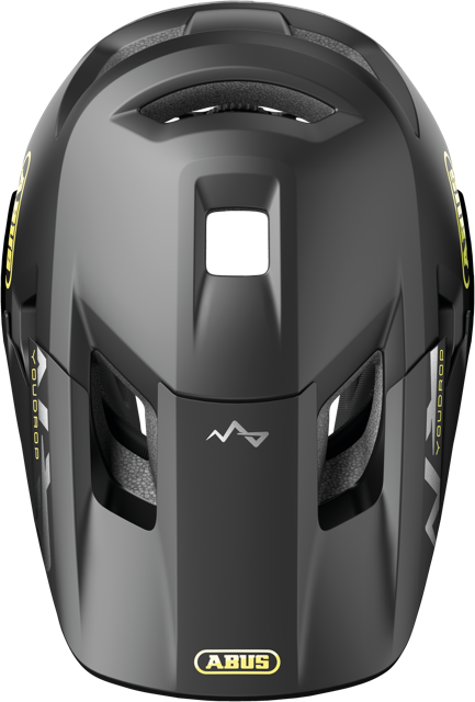 Load image into Gallery viewer, top view of velvet black ABUS YouDrop FF helmet #color_Velvet Black
