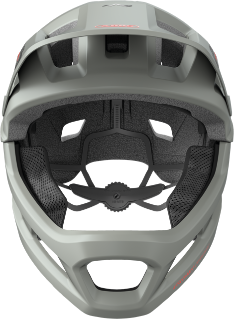 Load image into Gallery viewer, front view of chalk grey ABUS YouDrop FF helmet #color_Chalk Grey
