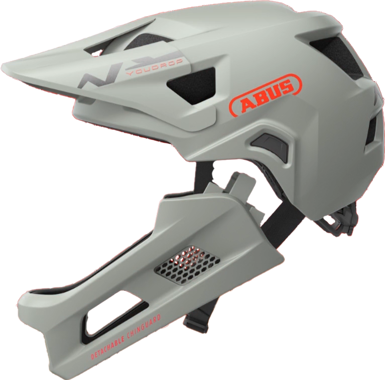 Load image into Gallery viewer, chinguard detached from chalk grey ABUS YourDrop FF #color_Chalk grey
