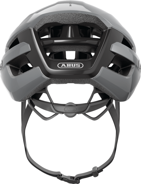 Load image into Gallery viewer, rear view of race grey ABUS PowerDome MIPS helmet #color_race grey
