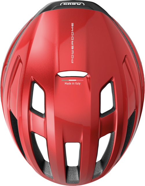 Load image into Gallery viewer, Top view of Performance Red ABUS PowerDome MIPS #color_performance red
