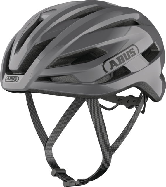 Load image into Gallery viewer, quarter view of race grey ABUS StormChaser #helmetcolor_race grey
