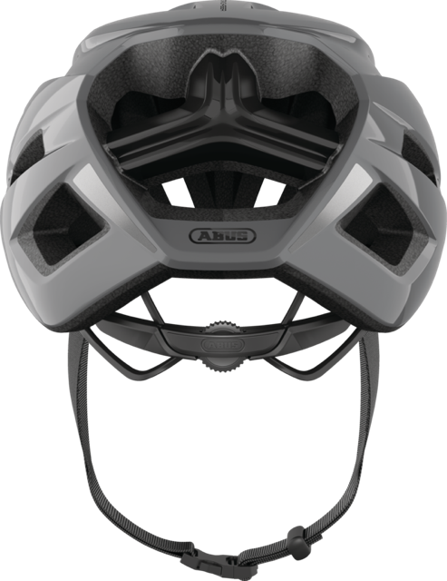 Load image into Gallery viewer, rear view of race grey ABUS StormChaser helmet #color_race grey
