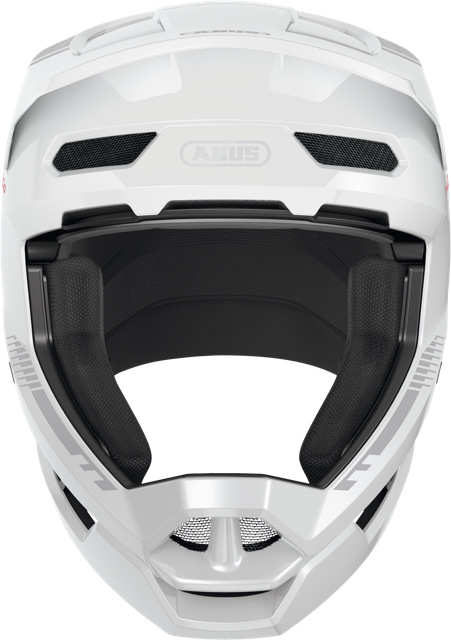 Load image into Gallery viewer, front view of shiny white ABUS HiDrop helmet #color_shiny white
