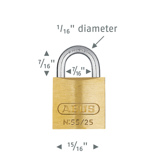 55/25 Brass Padlock