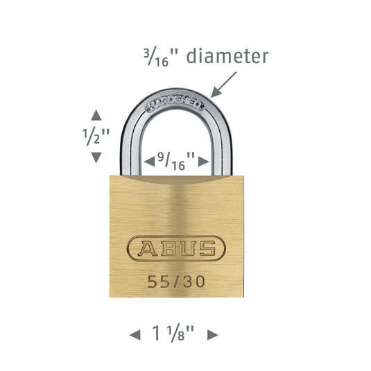 55/30 Brass Padlock