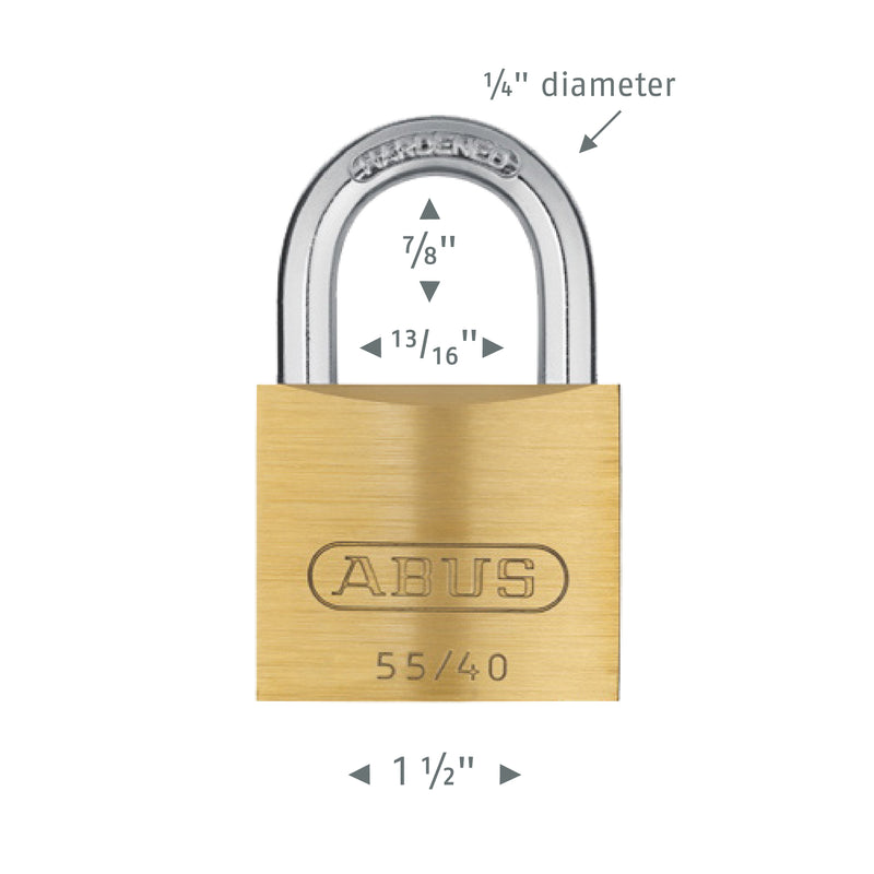 Load image into Gallery viewer, 55/40 Brass Padlock
