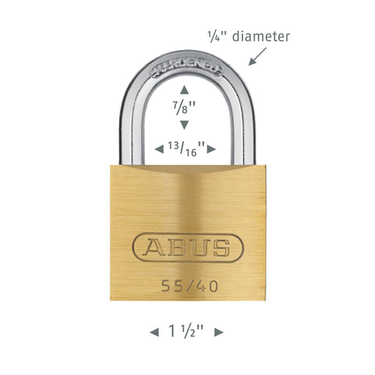55/40 Brass Padlock