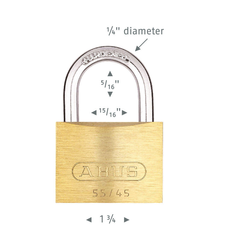 Load image into Gallery viewer, 55/45 Brass Padlock
