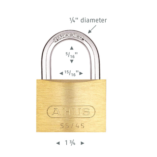 55/45 Brass Padlock