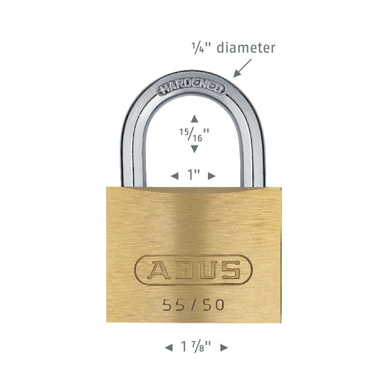55/50 Brass Padlock