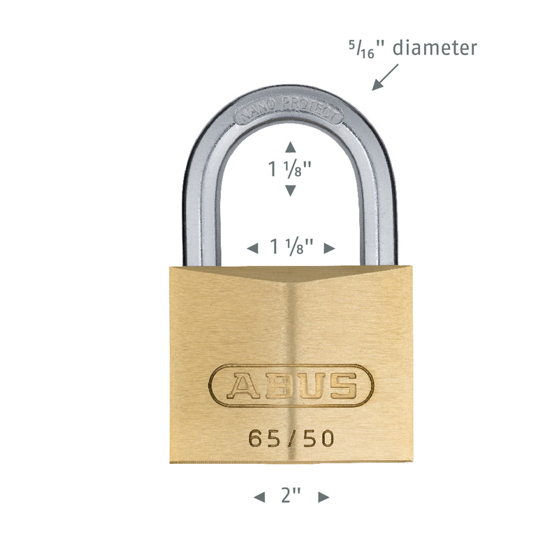 Load image into Gallery viewer, 65/50 Brass Padlock
