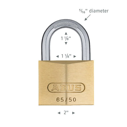 65/50 Brass Padlock