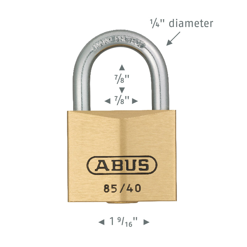 Load image into Gallery viewer, 85/40 Brass Padlock

