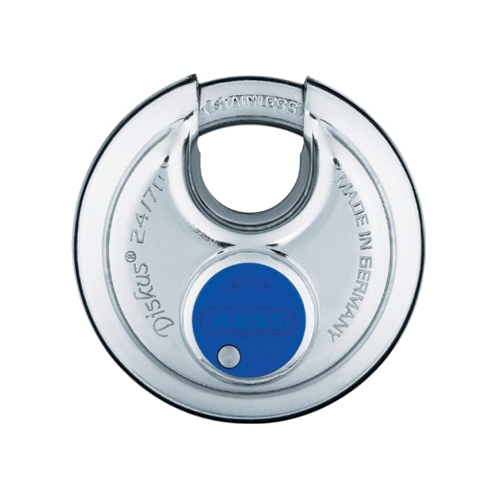 ABUS Discus hangslot 26/80 - weerbestendig - cilinder met boor- en uittrekbeveiliging - ABUS veiligheidsniveau 8 - zilver ABUS Discus hangslot 26/80 - weerbestendig - cilinder met boor- en uittrekbeveiliging - ABUS veiligheidsniveau 8 - zilver