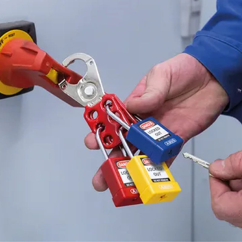 Load image into Gallery viewer, Steel Hasp Lockout Tagout STO802
